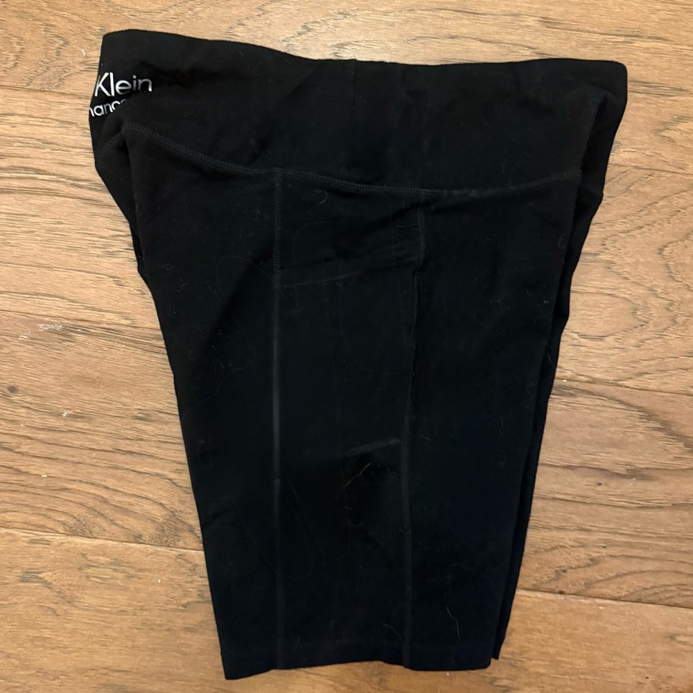 Calvin Klein Women's Black Bike Shorts with Colorful Logo - Picture 4 of 5